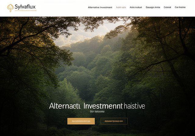 Paesaggio forestale luminoso associato agli investimenti sostenibili di Sylvaflux