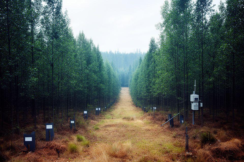 Area forestale produttiva con monitoraggio delle emissioni e gestione dei crediti di carbonio
